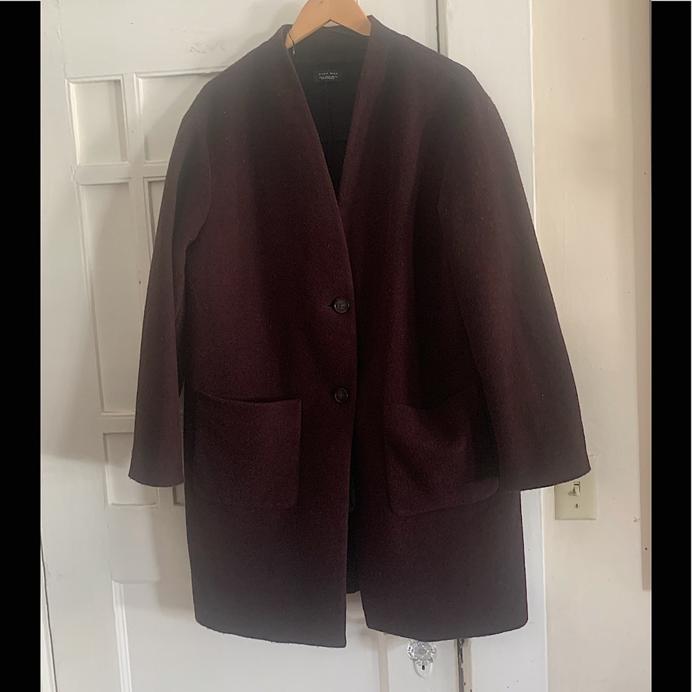 ZARA MAN Purple Long Coat